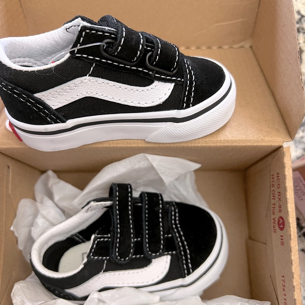 Brand new, still in box, baby Vans size 2.5.